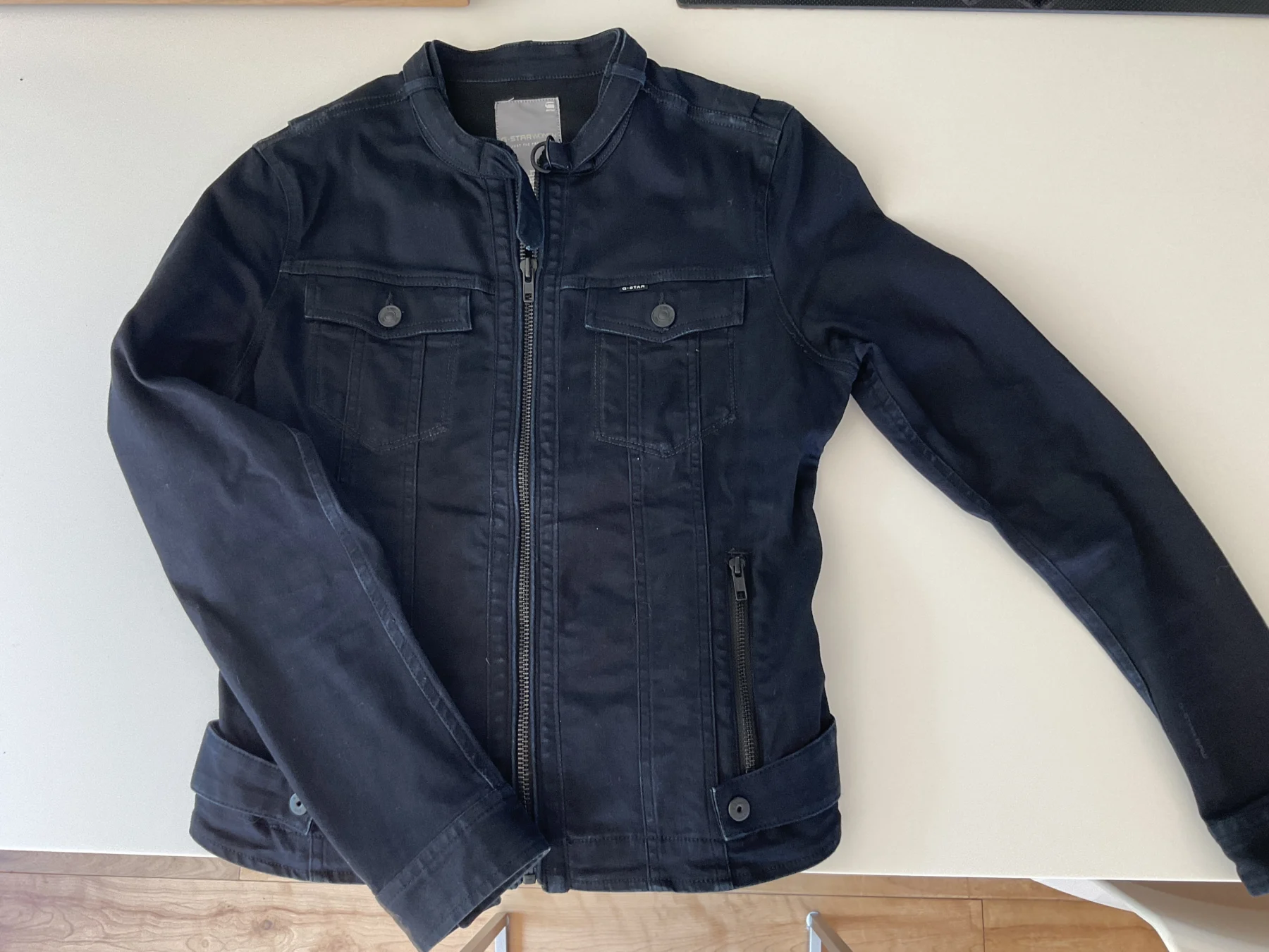 Manteau jeans noir G-Star seconde main