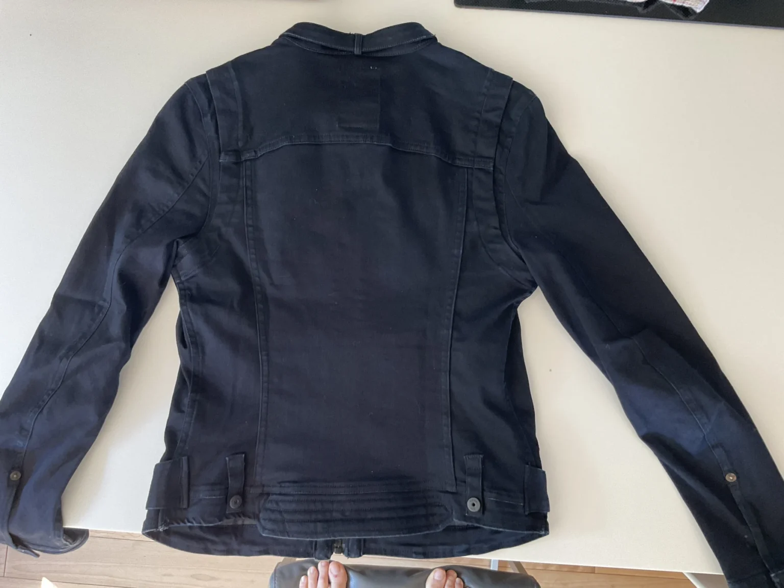 Image for Black denim coat