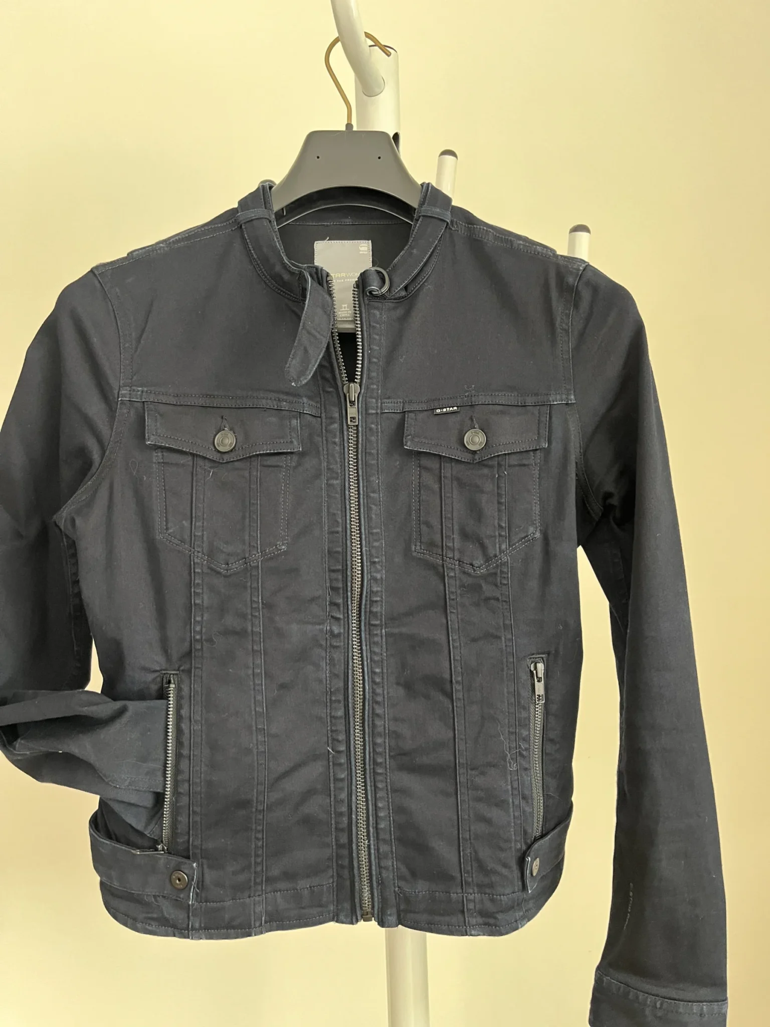 Image for Black denim coat
