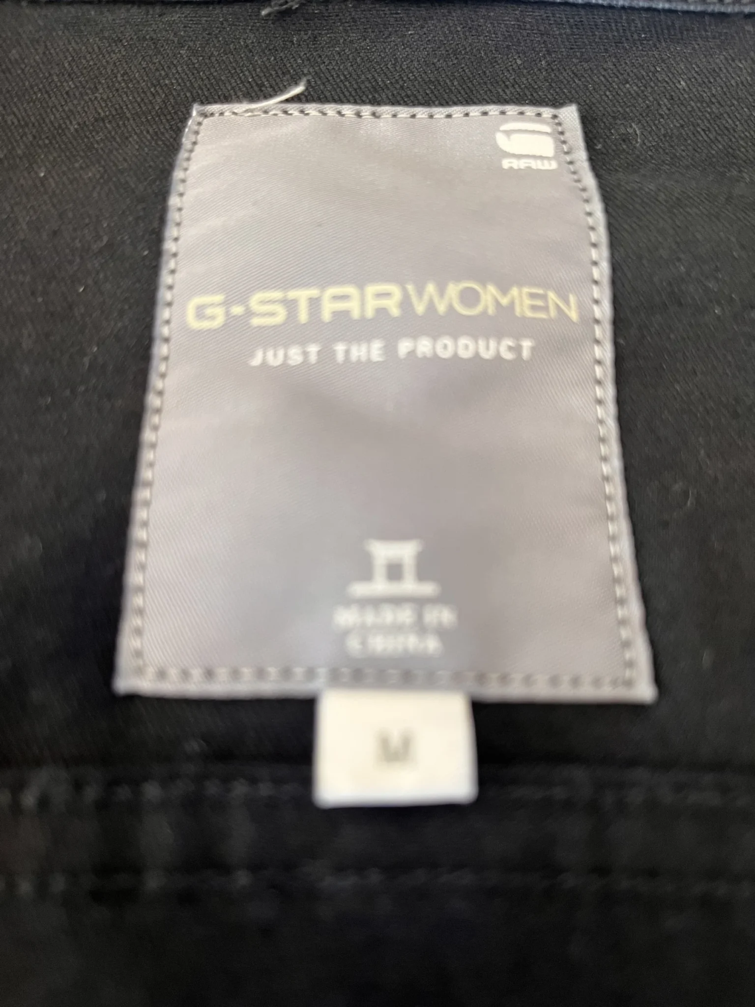 Image for Black denim coat