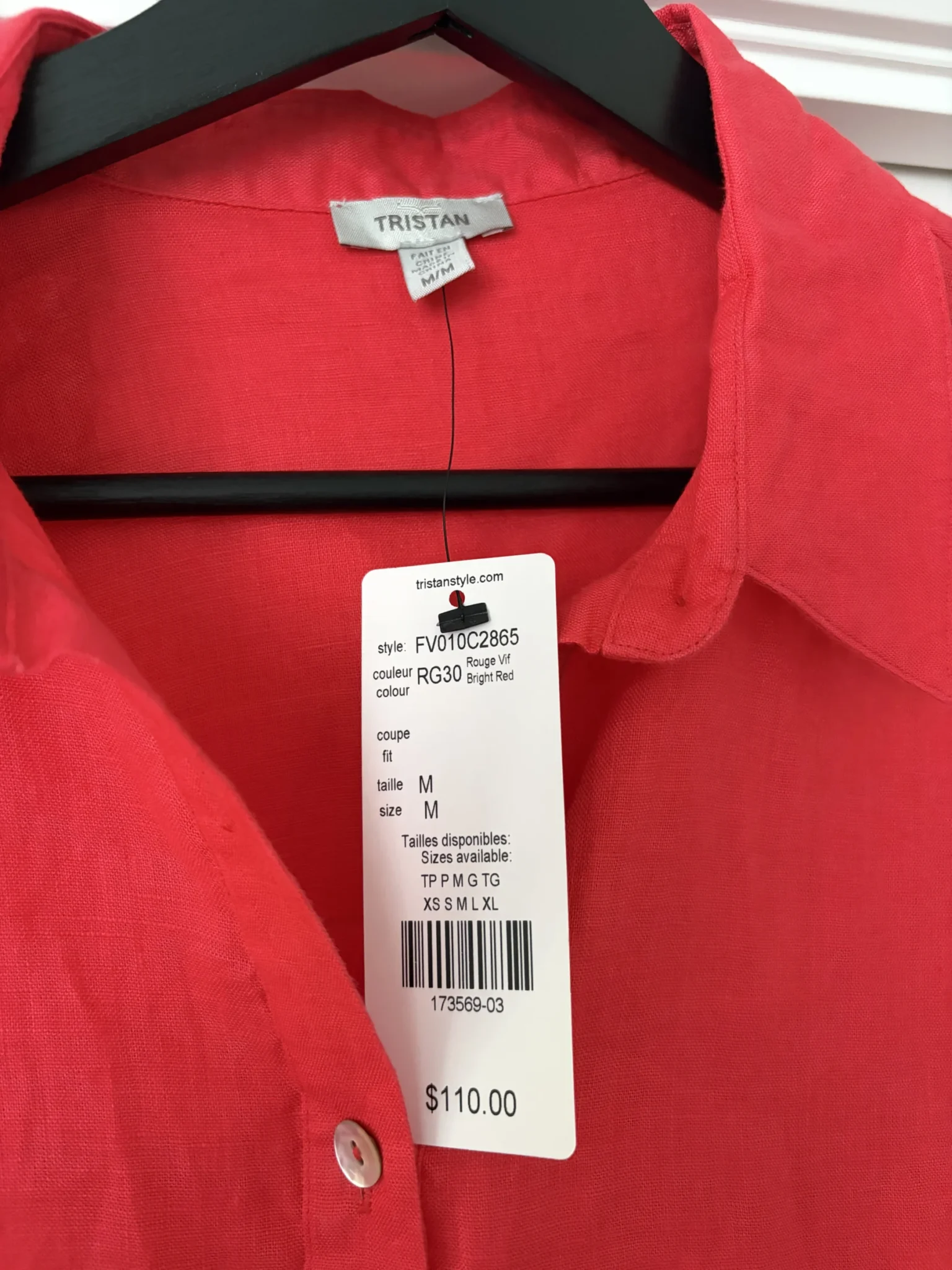 Image for Brand-new 100% linen shirt