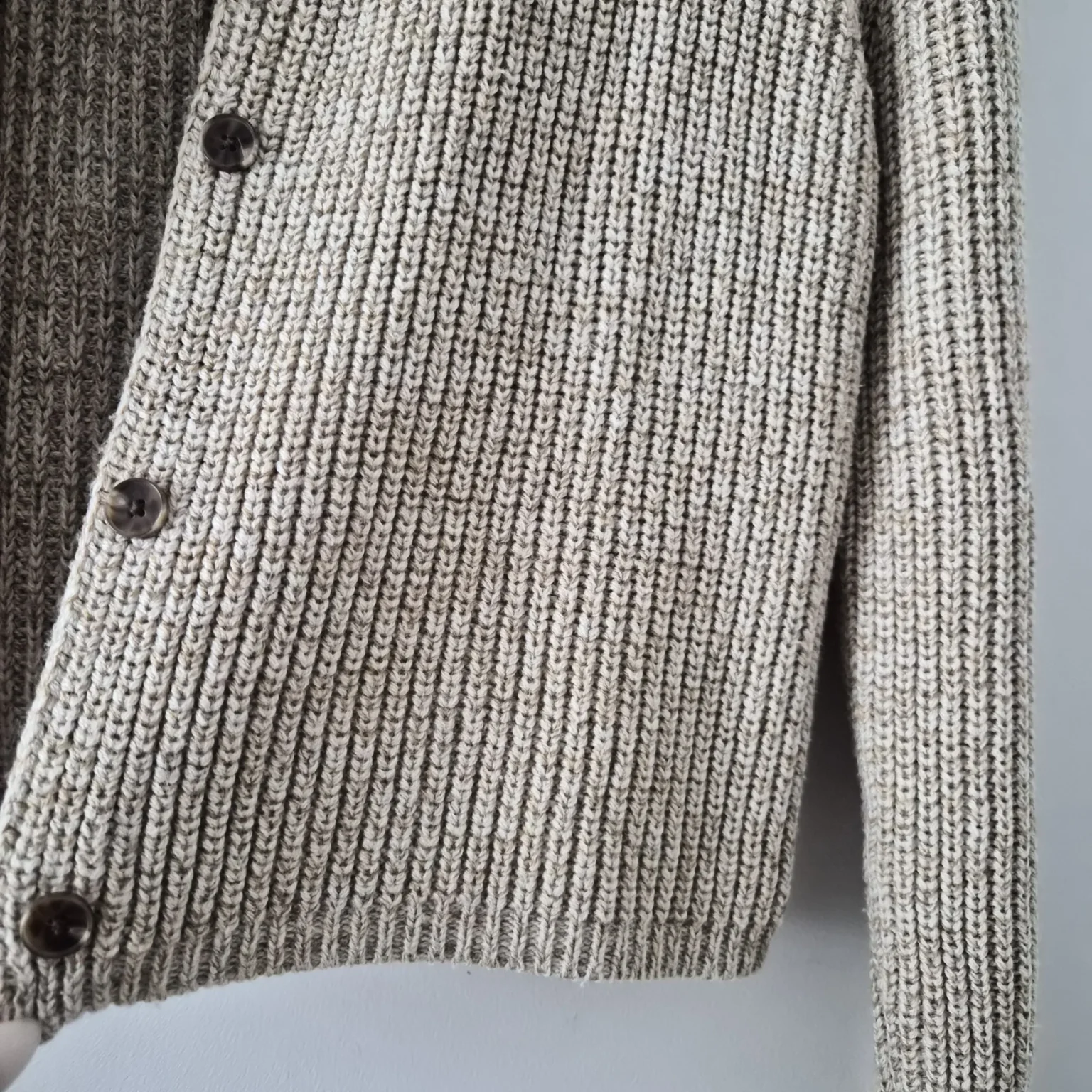 Image for Beige cropped cardigan