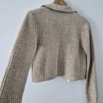 Thumbnail for Beige cropped cardigan