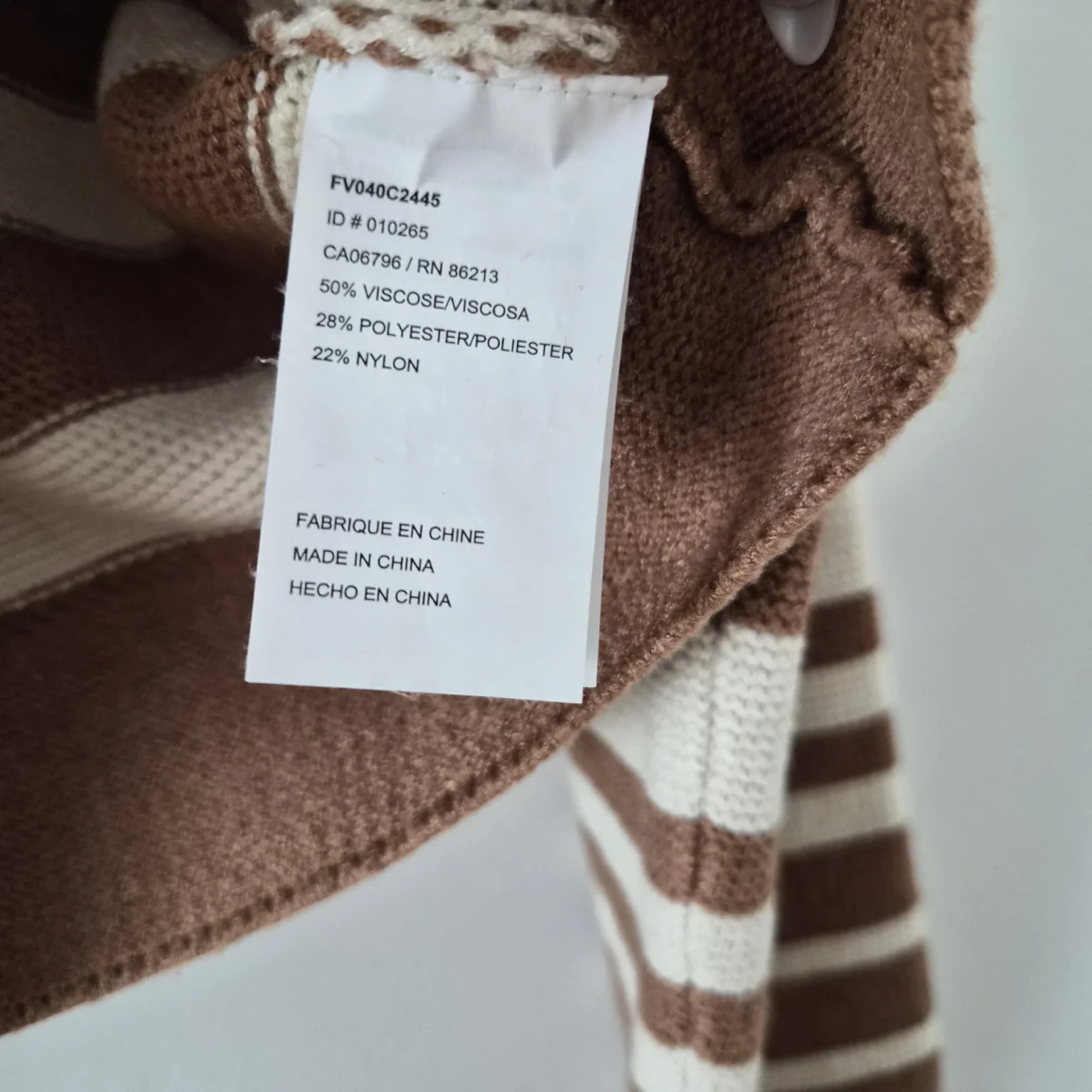 Image for Short-sleeved striped jumper