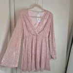 Featured thumbnail for Robe rose paillette Small