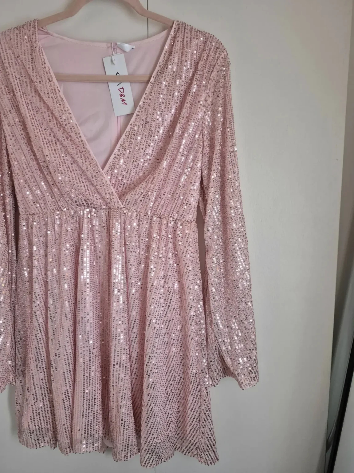 Image for Robe rose paillette Small