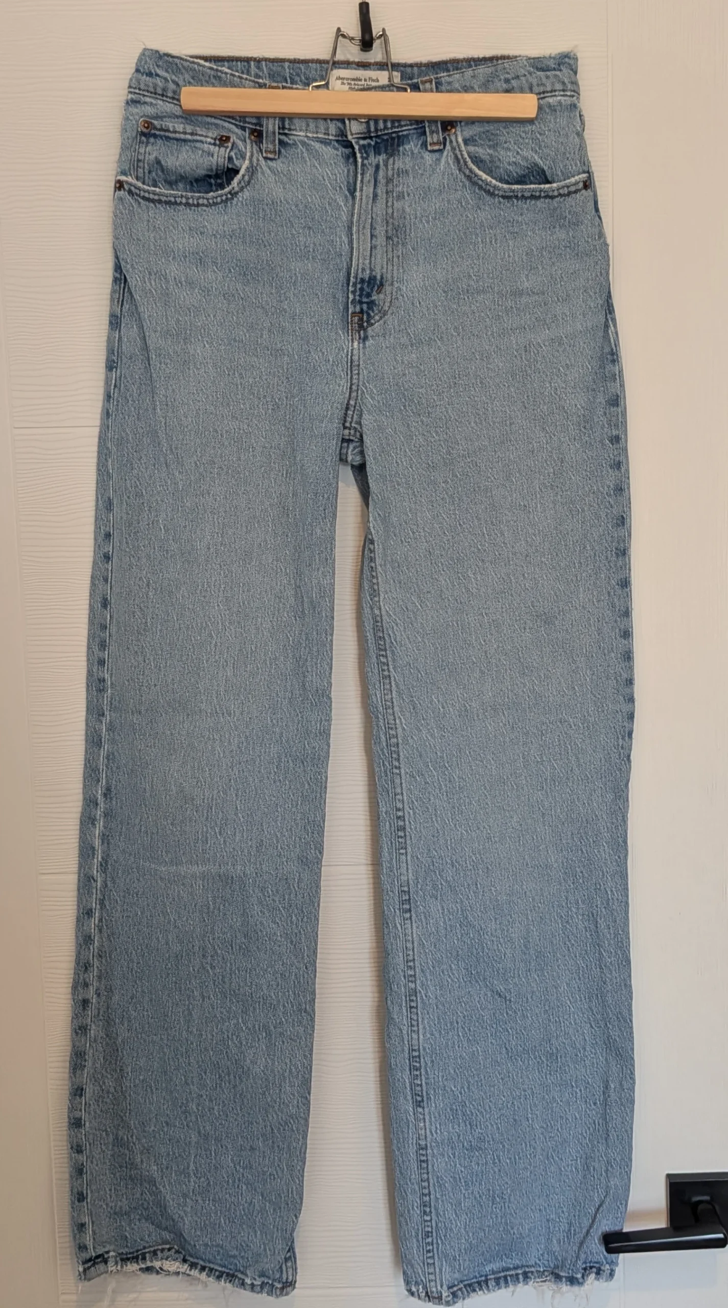 Jeans décontracté années 90 à taille haute Abercrombie and Fitch seconde main