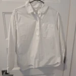 Featured thumbnail for COS/White cotton shirt, size 10