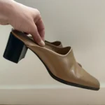 Featured thumbnail for Jessica Vintage leather heeled mules
