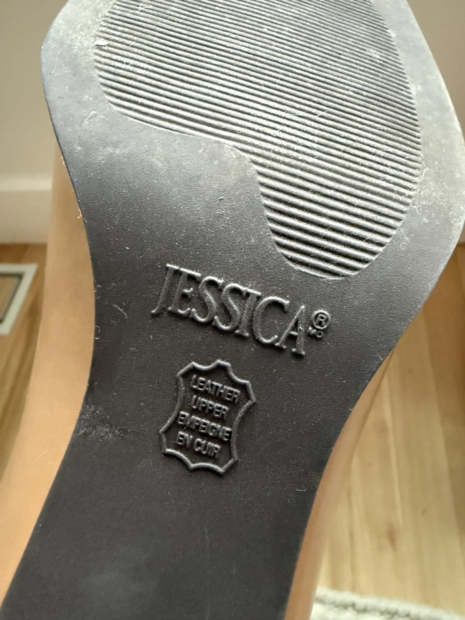 Image for Jessica Vintage leather heeled mules