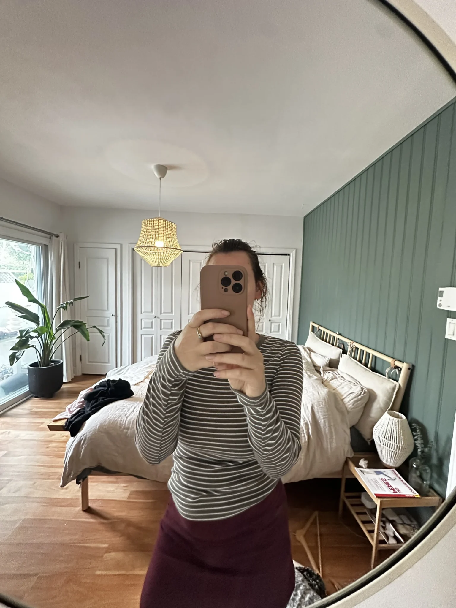 Image for Blumind green and white striped jumper