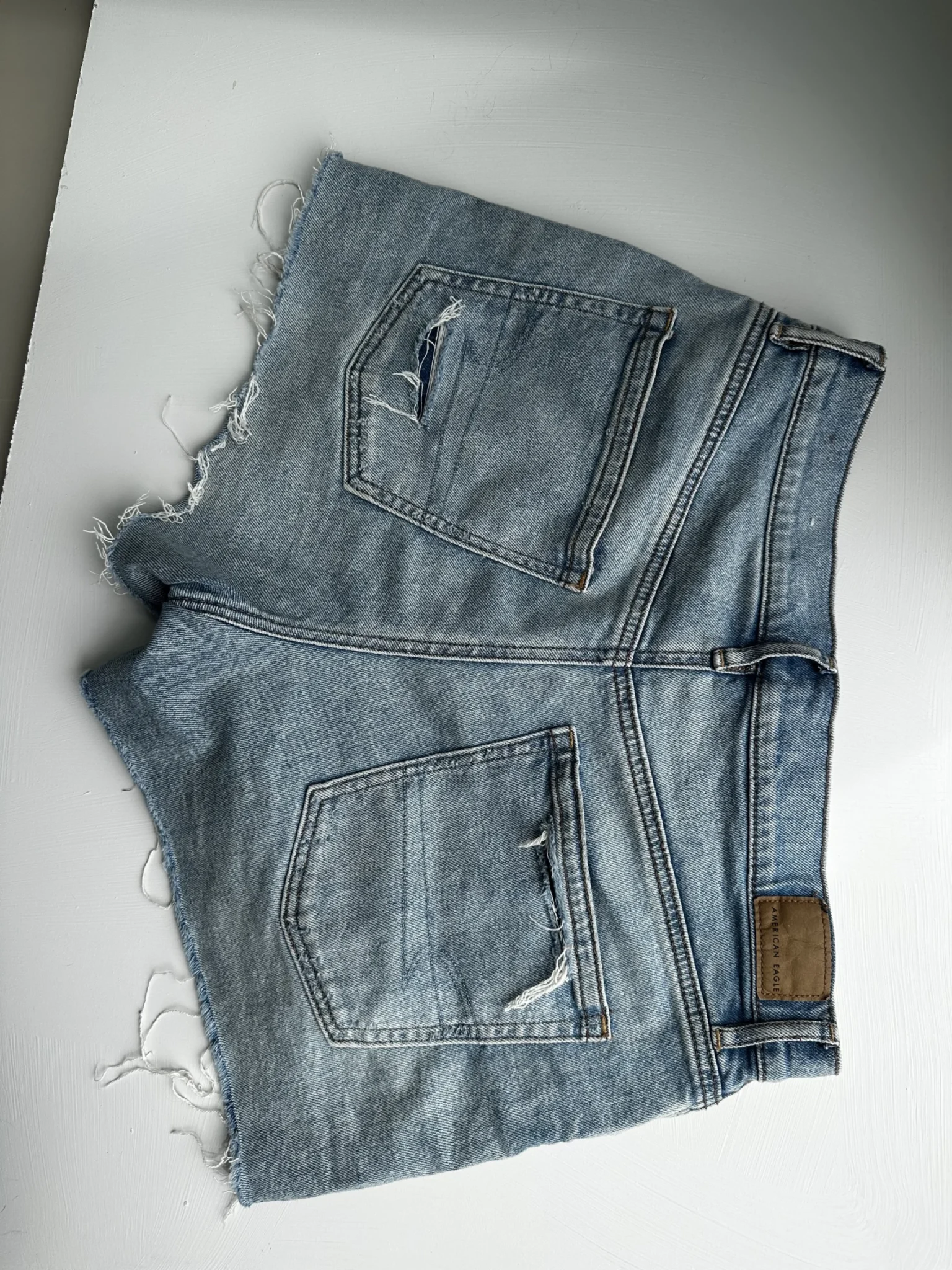 Featured image for High-waisted denim shorts