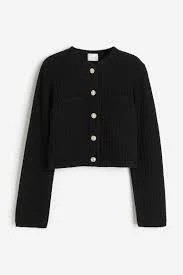 Featured image for Black knitted jacket