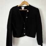 Thumbnail for Black knitted jacket
