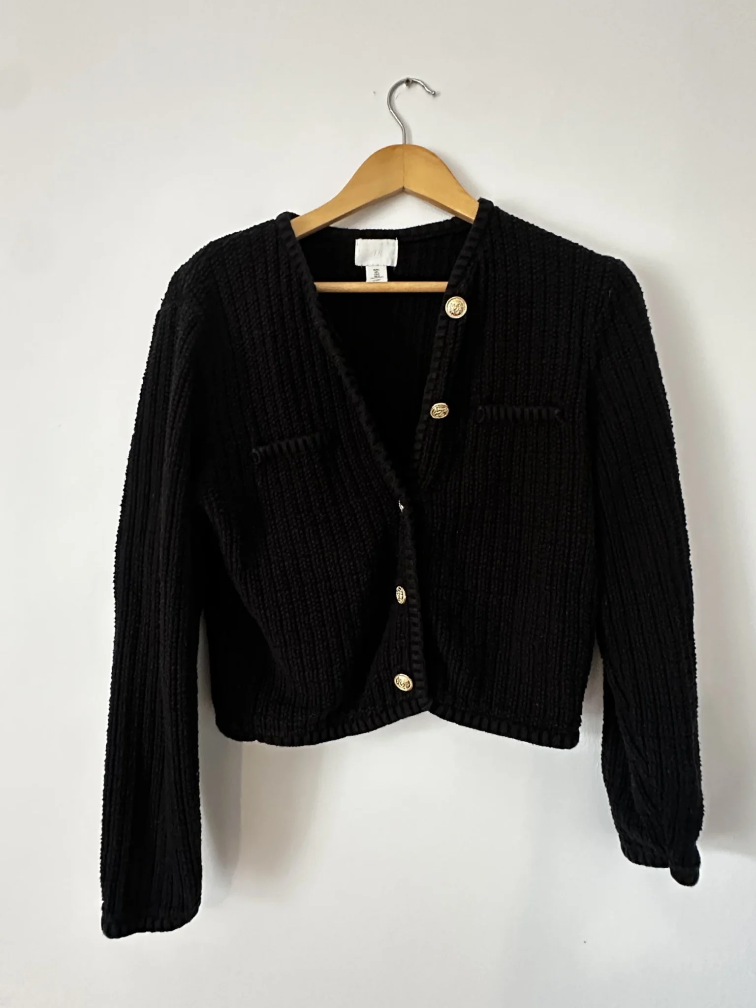 Image for Black knitted jacket