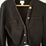 Thumbnail for Black knitted jacket