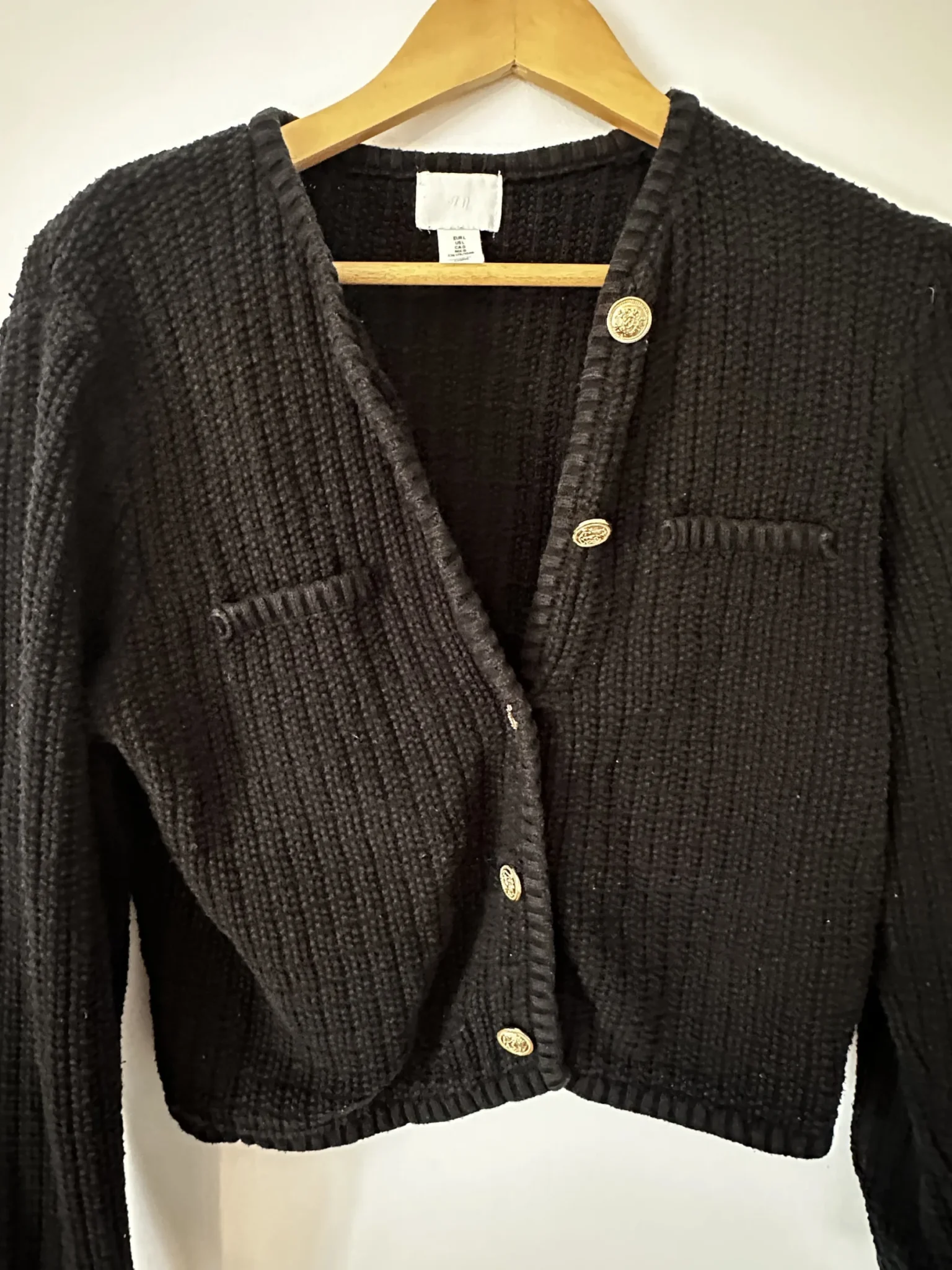 Image for Black knitted jacket