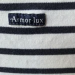 Thumbnail for Armor-Lux Robe sans manches à rayures bleues et blanches