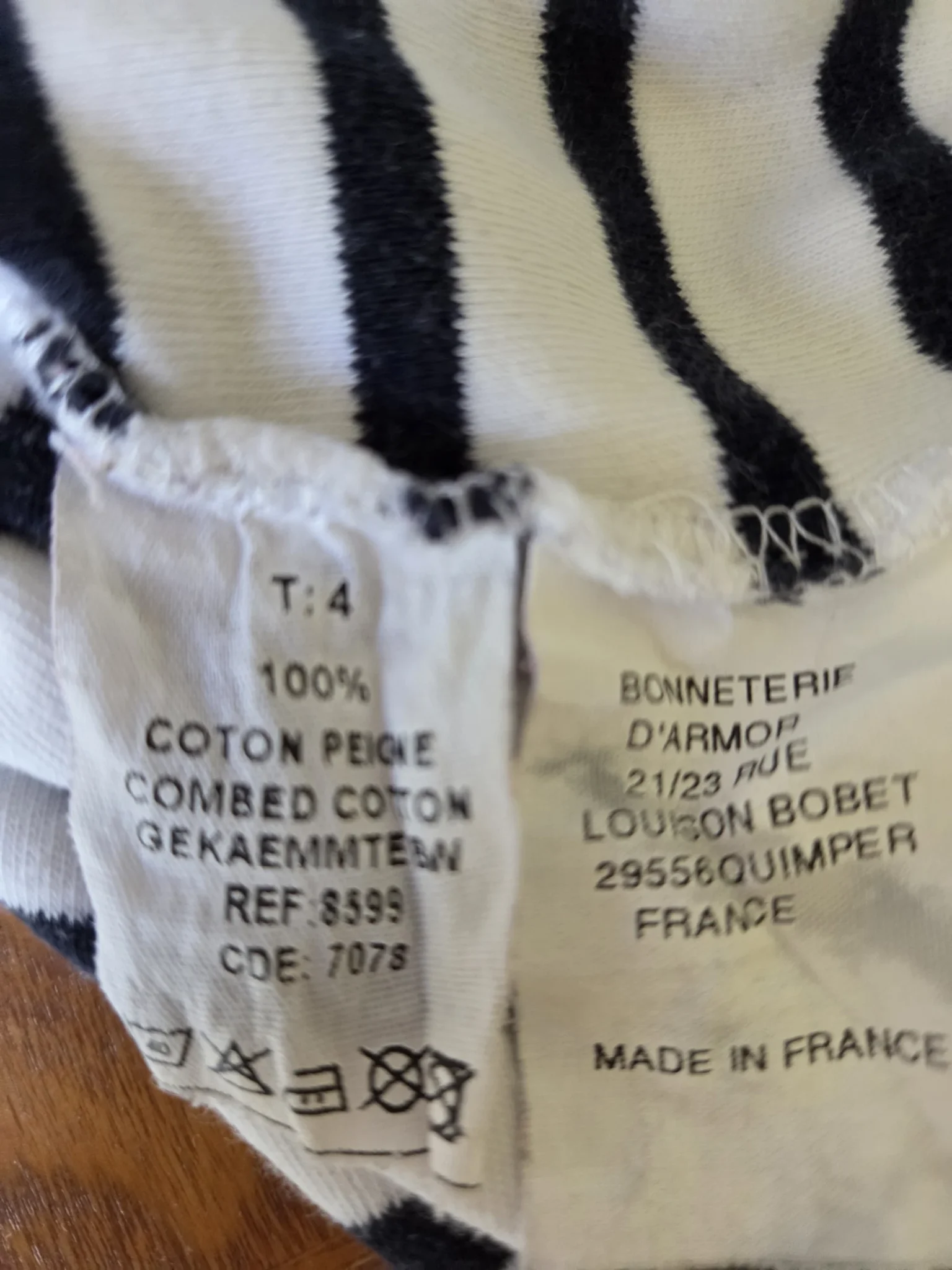 Image for Armor-Lux Robe sans manches à rayures bleues et blanches