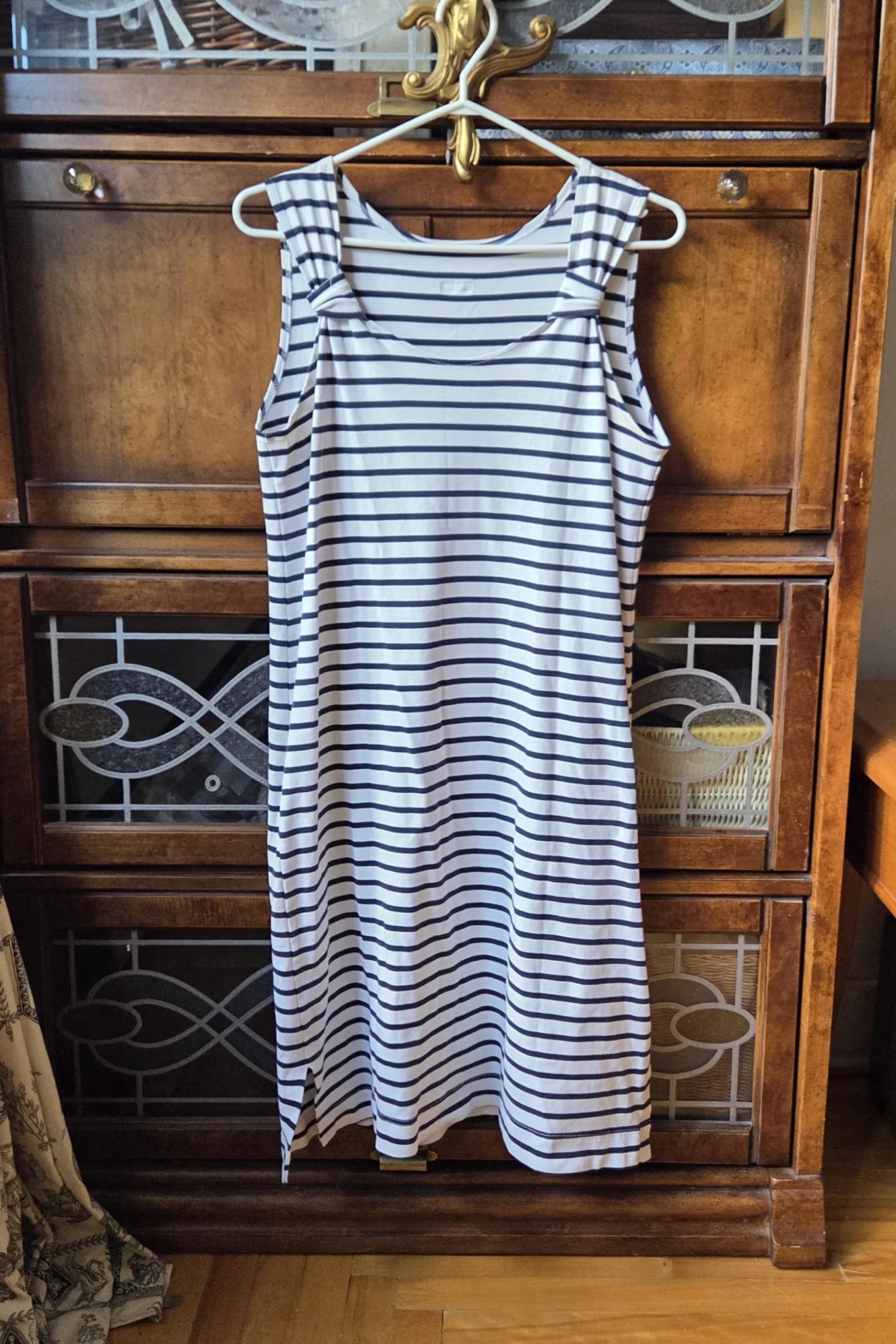 Image for Armor-Lux Robe sans manches à rayures bleues et blanches