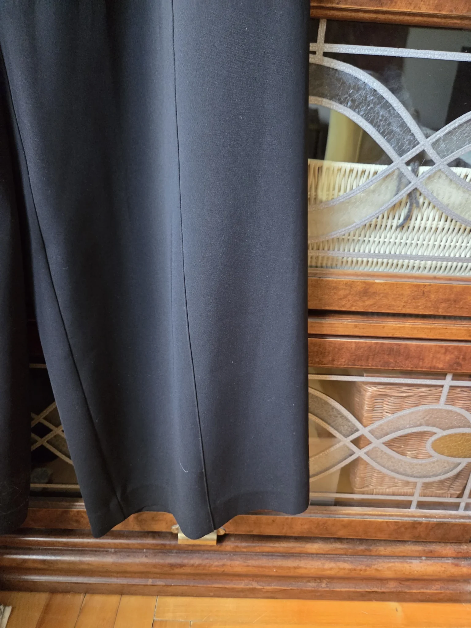 Image for Stunning black wide-leg trousers by Sarah Pacini