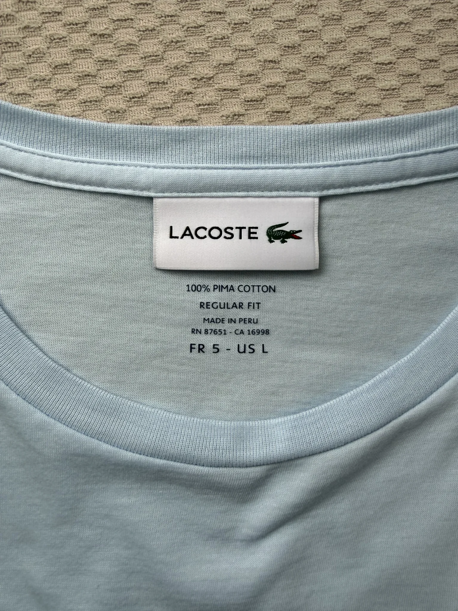 Image for T-Shirt Lacoste