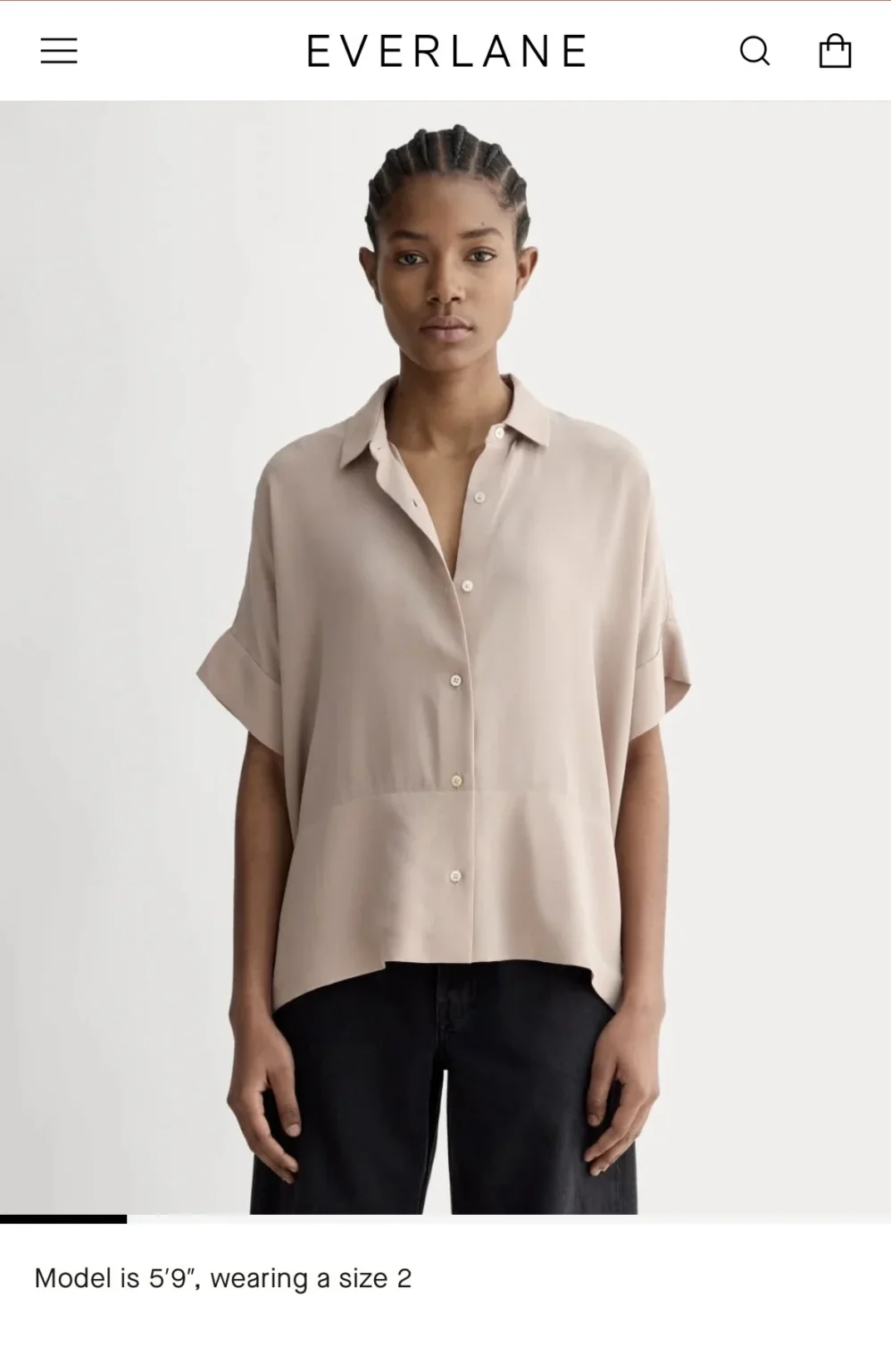 Image for Chemisier 100% soie Everlane