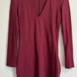 Featured thumbnail for Babaton burgundy bodycon dress