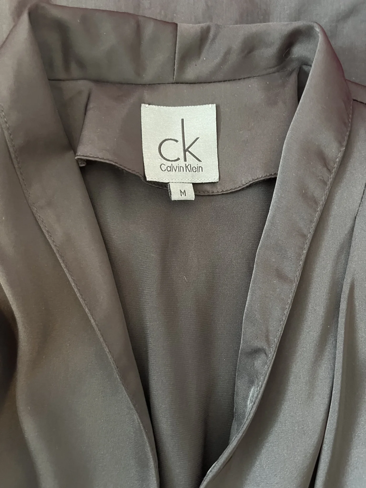 Image for Black silk Calvin Klein dress