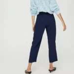 Thumbnail for Aritzia Pantalons Droits Bleu Marine