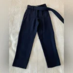 Thumbnail for Aritzia Pantalons Droits Bleu Marine