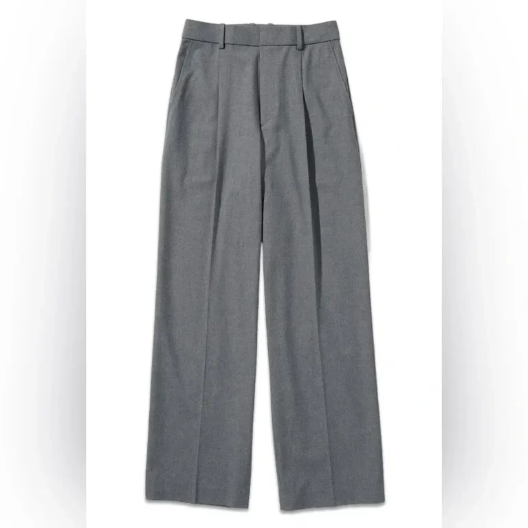 Image for Uniqlo Wide-Leg Trousers, Size Small