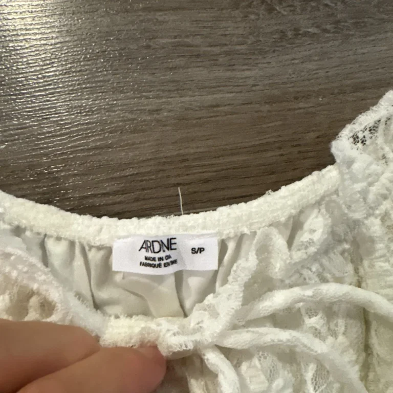 Image for White babydoll top