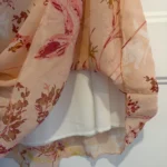 Thumbnail for Jupe diaphane motif fleuri