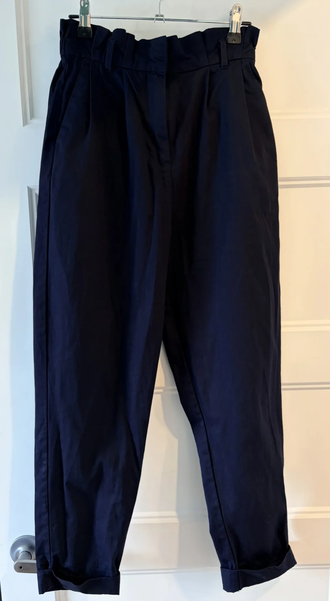 Image for Pantalon marine avec ceinture