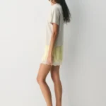 Thumbnail for Artzia Whimsy shorts in lemonade yellow with lace