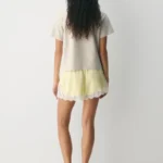 Thumbnail for Artzia Whimsy shorts in lemonade yellow with lace