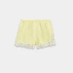Thumbnail for Artzia Whimsy shorts in lemonade yellow with lace