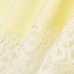 Thumbnail for Artzia Whimsy shorts in lemonade yellow with lace