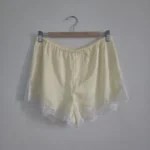 Thumbnail for Artzia Whimsy shorts in lemonade yellow with lace