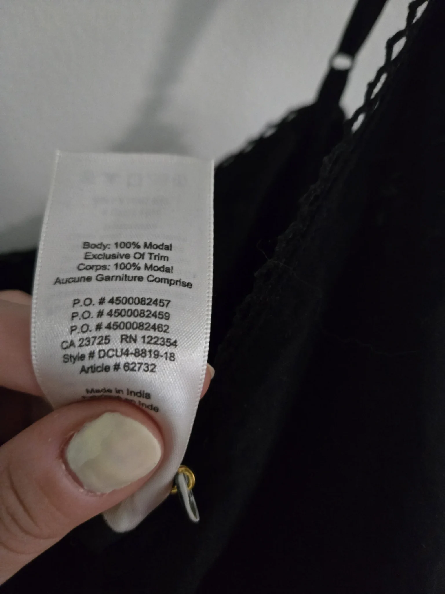 Image for Combinaison Aritzia noire