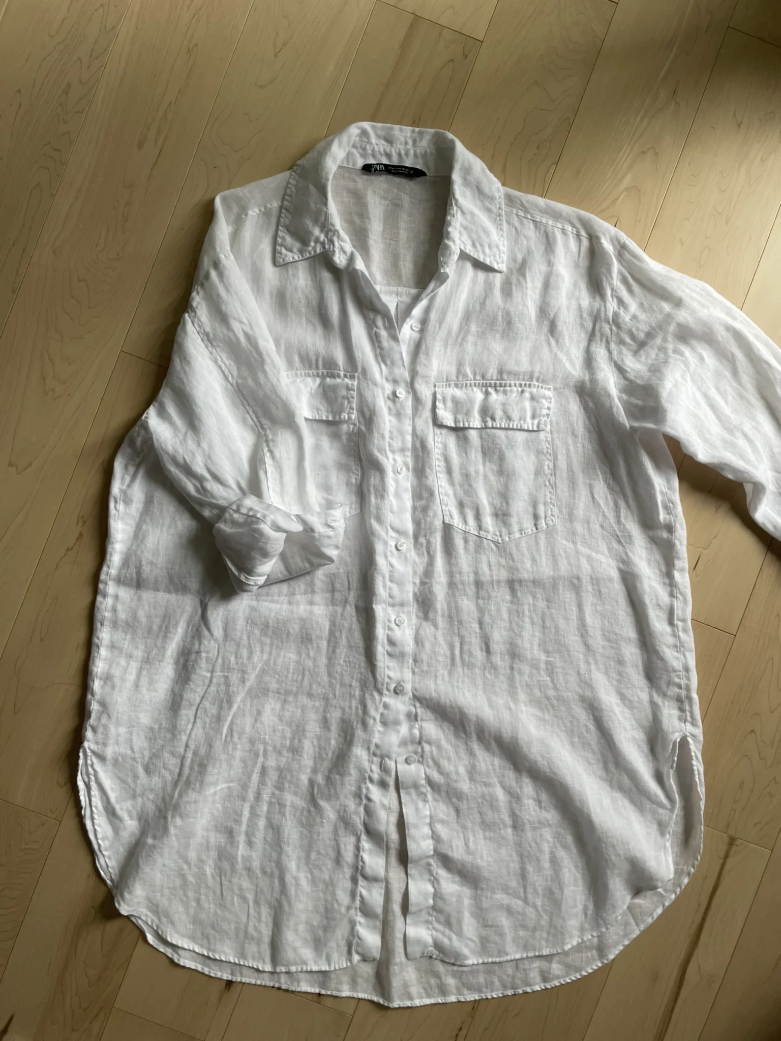 Featured image for Linen cover-up shirt