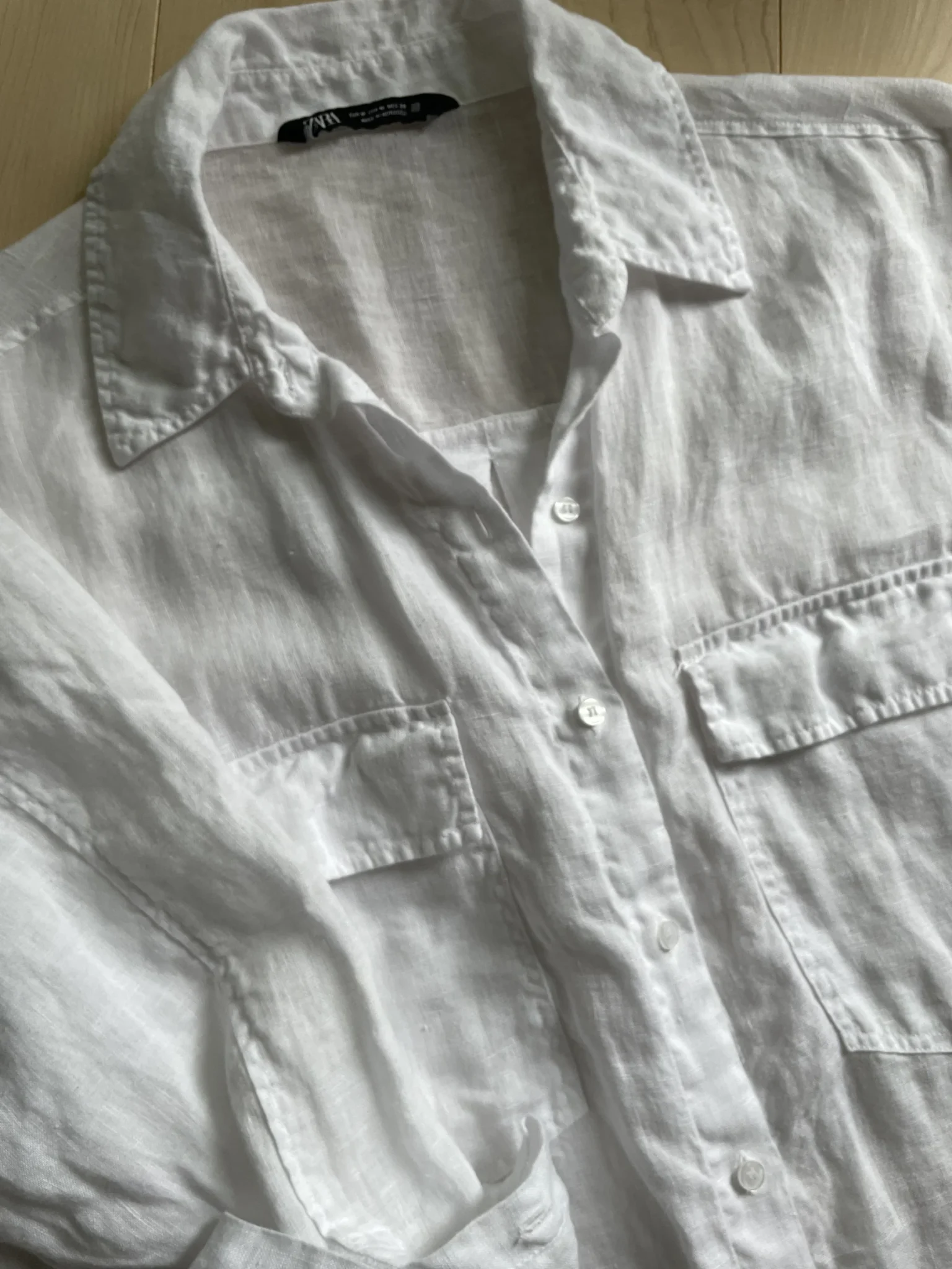 Image for Linen cover-up shirt