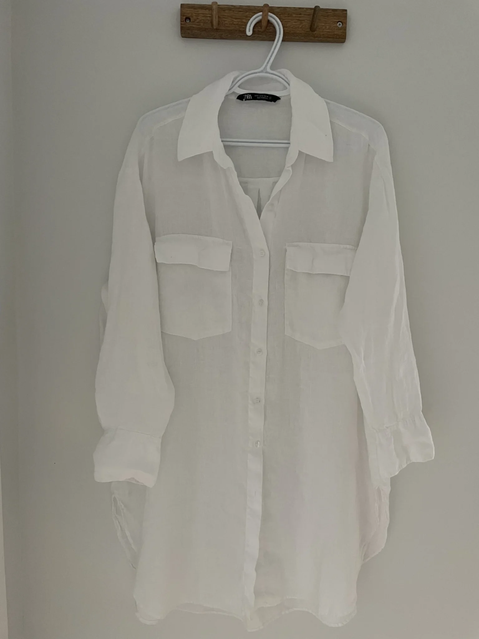 Image for Linen cover-up shirt