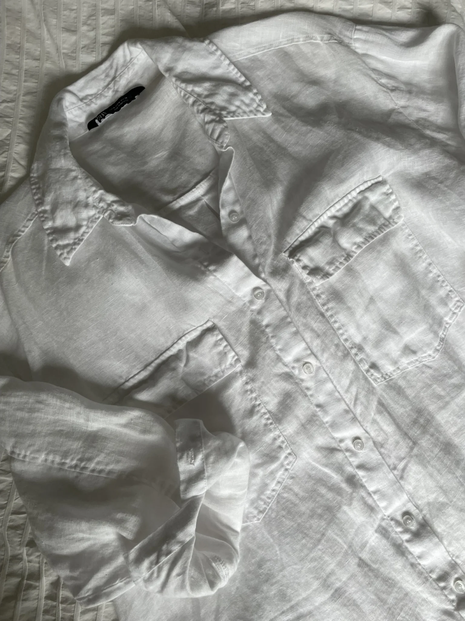 Image for Linen cover-up shirt