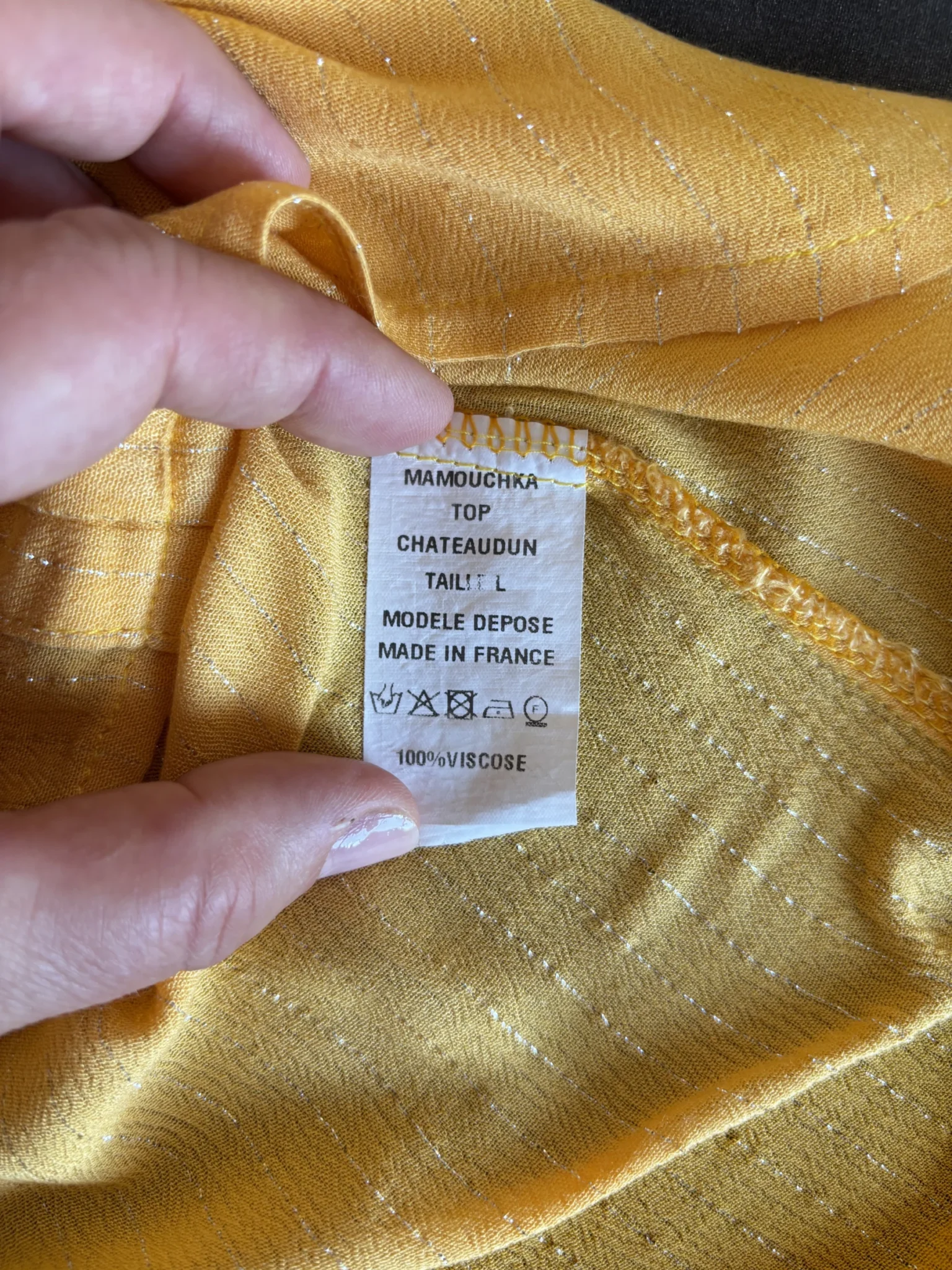 Image for ♥️Yellow MAMOUCHKA blouse