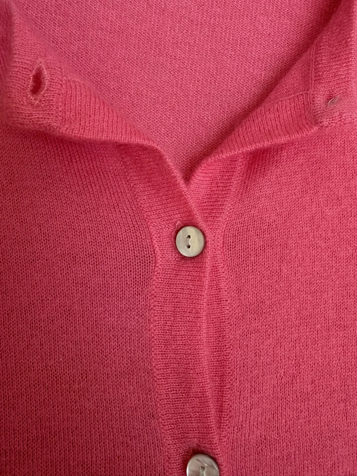 Image for Gilet cardigan rose à boutons Lord & Taylor 100 % cachemire, taille XL