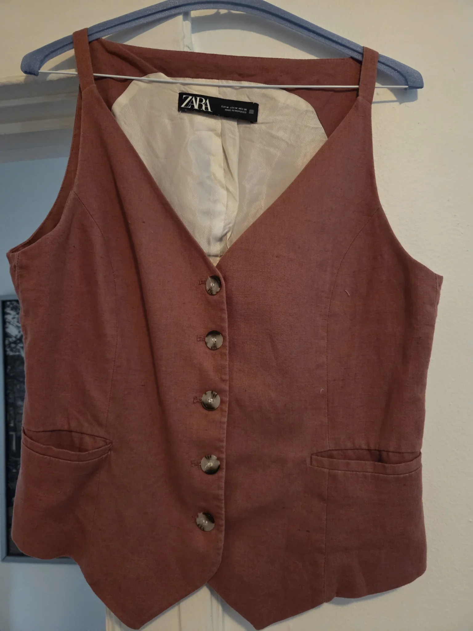 Image for Veste sans manches vieux rose