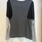 Thumbnail for Pull Michael Kors Color Block en maille gris et noir