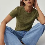 Thumbnail for ♥️T-shirt en m’aille  ANTHROPOLOGIE